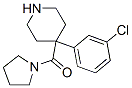 CAS#: 83949-26-2, 1-[[4-(3-Chlorophenyl)-4-Piperidyl]Carbonyl]Pyrrolidine