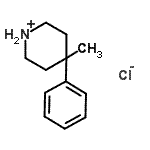 CAS 登录号：83949-37-5， 4-甲基-4-苯基哌啶鎓氯化物