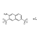 CAS 登录号：83949-46-6， 3-氨基-2,7-萘二磺酸酯铵盐(1:1)