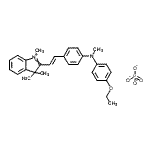 CAS 登录号：83949-65-9， 4-乙氧基-N-甲基-N-[4-[(E)-2-(1,3,3-三甲基吲哚-1-鎓-2-基)乙烯基]苯基]苯胺磷酸盐
