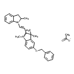 CAS 登录号：83949-85-3， 5-(苄氧基)-1,3,3-三甲基-2-[(E)-2-(2-甲基-2,3-二氢-1H-吲哚-1-基)乙烯基]-3H-吲哚鎓乙酸盐