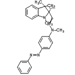 CAS 登录号：83949-95-5， 1,3,3-三甲基-2-{甲基[4-(苯基偶氮)苯基]碳o亚肼基基}-2-吲哚啉醇