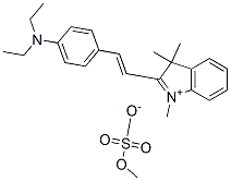 CAS 登录号：83950-21-4， 2-[2-[4-(二乙基氨基)苯基]乙烯基]-1,3,3-三甲基-3H-吲哚鎓硫酸甲酯盐