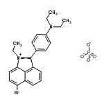 CAS 登录号：83950-27-0， 6-溴-2-[4-(二乙基氨基)苯基]-1-乙基苯并[Cd]吲哚鎓磷酸二氢盐