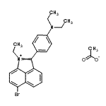 CAS 登录号：83950-28-1， 6-溴-2-[4-(二乙基氨基)苯基]-1-乙基苯并[Cd]吲哚鎓乙酸盐