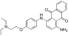 CAS 登录号：83968-81-4， 1-氨基-4-[4-[(2-二乙基氨基)乙氧基]苯基氨基]蒽醌
