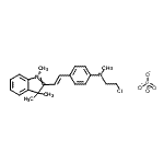 CAS#: 83969-09-9, N-(2-chloroethyl)-N-methyl-4-[(E)-2-(1,3,3-trimethylindol-1-ium-2-yl)vinyl]aniline phosphate