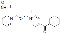 CAS 登录号:83972-76-3, 4'-环己基羰基-2-甲酰基-1,1'-(氧基二亚甲基)二吡啶鎓二碘化物 2-肟