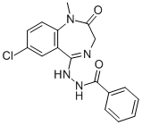 CAS#: 84044-26-8, 1-Methyl-7-Chloro-5-Benzoylhydrazino-2,3-Dihydro-1H-1,4-Benzodiazepin- 2-One