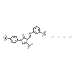CAS 登录号：84051-92-3， 氢钠5-氧代-4-[(3-膦酸基苯基)偶氮]-1-(4-磺酸苯基)-4,5-二氢-1H-吡唑-3-羧酸酯(1:3:1)