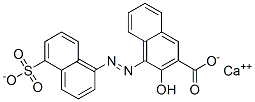 CAS 登录号：84051-93-4， 3-羟基-4-[(5-磺酸基-1-萘基)偶氮]-2-萘甲酸钙