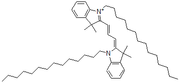 CAS 登录号:84109-09-1, 2-(3-(1,3-二氢-3,3-二甲基-1-十四烷基-2H-吲哚-2-亚基)-1-丙烯基)-3,3-二甲基-1-十四烷基-3H-吲哚鎓