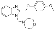 CAS#: 84138-41-0, 2-((4-Methoxyphenoxy)Methyl)-1-(4-Morpholinylmethyl) -1H-Benzimidazole