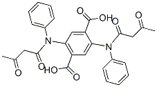 CAS 登录号：84145-39-1， 2,5-二[(1,3-二氧代丁基)苯基氨基]对苯二甲酸
