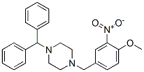 CAS#: 84255-06-1, 1-Benzhydryl-4-[(4-Methoxy-3-Nitrophenyl)Methyl]Piperazine