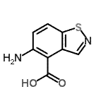 CAS 登录号：84387-92-8， 5-氨基-1,2-苯并噻唑-4-羧酸
