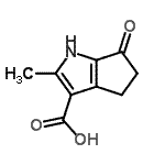 CAS 登录号：844644-07-1， 2-甲基-6-氧代-1,4,5,6-四氢环戊烯并[b]吡咯-3-羧酸