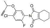 CAS 登录号:84478-52-4, 2-(5-丁-3-炔-2-基氧基-4-氯-2-氟-苯基)-4,5,6,7-四氢异吲哚-1,3-二酮