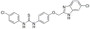 CAS#: 84483-99-8, 3-[4-[(5-Chloro-3H-Benzoimidazol-2-Yl)Methoxy]Phenyl]-1-(4-Chlorophenyl)Thiourea