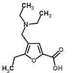 CAS 登录号：844882-34-4， 4-[(二乙基氨基)甲基]-5-乙基-2-糠酸