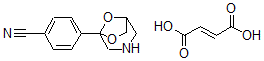 CAS 登录号:84509-14-8, 4-(6,8-二氧杂-3-氮杂双环(3.2.1)辛-5-基)苯甲腈 (Z)-2-丁烯二酸盐 (1:1)