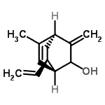 CAS 登录号：845293-91-6， (1R,4S,7R)-5-甲基-3-亚甲基-7-乙烯基双环[2.2.2]辛-5-烯-2-醇