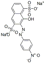 CAS 登录号：84540-31-8， 8-羟基-7-[(4-硝基苯基)偶氮]萘-1,6-二磺酸二钠
