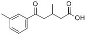 CAS 登录号：845781-36-4， 5-(3-甲基苯基)-3-甲基-5-氧代戊酸
