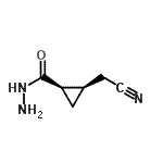 CAS 登录号：84673-58-5， (1R,2R)-2-(氰基甲基)环丙烷甲酰肼