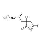 CAS 登录号：84713-02-0， 铵铜(2+)2-羟基-1,2,3-丙烷三羧酸酯(1:1:1)