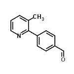 CAS 登录号：847446-84-8， 4-(3-甲基-2-吡啶基)苯甲醛