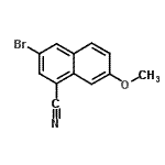 CAS 登录号：847505-83-3， 3-溴-7-甲氧基-1-萘甲腈