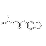 CAS 登录号：847588-85-6， 4-(2,3-二氢-1H-茚-5-基氨基)-4-氧代丁酸
