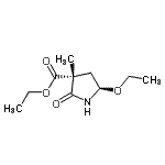 CAS 登录号：84763-06-4， 乙基(3R,5R)-5-乙氧基-3-甲基-2-氧代-3-吡咯烷羧酸酯