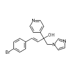 CAS 登录号:847670-81-9, (3E)-4-(4-溴苯基)-1-(1H-咪唑-1-基)-2-(4-吡啶基)-3-丁烯-2-醇