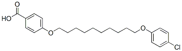 CAS#: 84782-20-7, 1-(4-Carboxyphenoxy)-10-(4-Chlorophenoxy)Decane