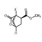 CAS 登录号：847823-46-5， 甲基(1R,4S,5R)-4-氟-3-氧代-2-氧杂双环[2.2.2]辛-7-烯-5-羧酸酯