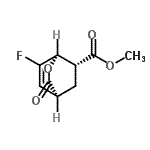 CAS 登录号：847823-78-3， 甲基(1R,4S,6R)-7-氟-3-氧代-2-氧杂双环[2.2.2]辛-7-烯-6-羧酸酯