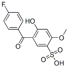 CAS 登录号:84794-98-9, 5-(4-氟苯甲酰)-4-羟基-2-甲氧基苯磺酸