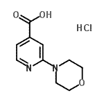 CAS 登录号：848580-46-1， 2-(4-吗啉基)异烟酸盐酸盐(1:1)