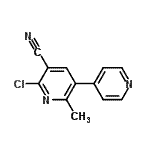 CAS 登录号：84884-31-1， 6-氯-2-甲基-3,4'-联吡啶-5-甲腈