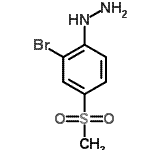 CAS 登录号：849035-73-0， [2-溴-4-(甲基磺酰基)苯基]肼