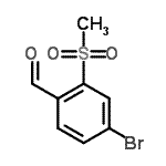 CAS 登录号：849035-77-4， 4-溴-2-(甲基磺酰基)苯甲醛