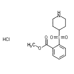 CAS # 849035-95-6, Methyl 2-(4-piperidinylsulfonyl)benzoate hydrochloride (1:1)