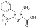 CAS 登录号：849066-52-0， 3-氨基-4-苯基-5-(三氟甲基)噻吩-2-羧酸