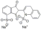 CAS 登录号：84924-83-4， 2-(2,3-二氢-1,3-二氧代磺酸基-1H-茚-2-基)喹啉磺酸二钠