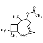 CAS 登录号：84963-22-4， (5Z)-2,6,10,10-四甲基双环[7.2.0]十一碳-5-烯-3-基乙酸酯