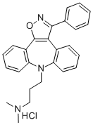 CAS 登录号:85008-88-4, N,N-二甲基-3-苯基-8H-二苯并(b,f)异恶唑并(4,5-d)氮杂卓-8-丙胺单盐酸盐