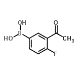 CAS 登录号：850198-68-4， (3-乙酰基-4-氟苯基)硼酸
