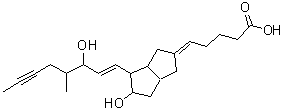 CAS 登录号：85026-51-3， 5-[5-羟基-4-(3-羟基-4-甲基-1-辛烯-6-炔-1-基)六氢-2(1H)-戊l烯亚基]戊酸